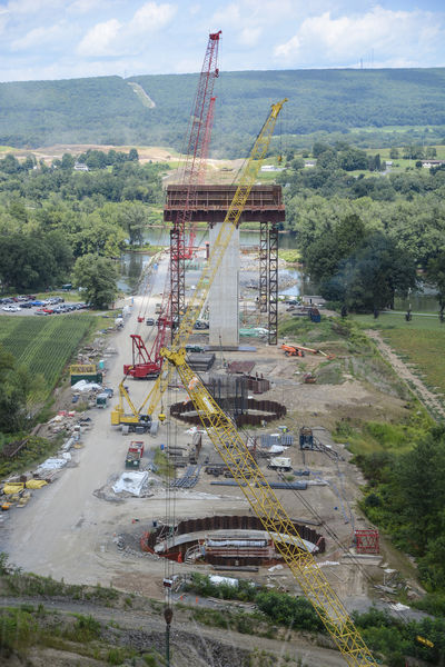 Thruway project's giant taking shape